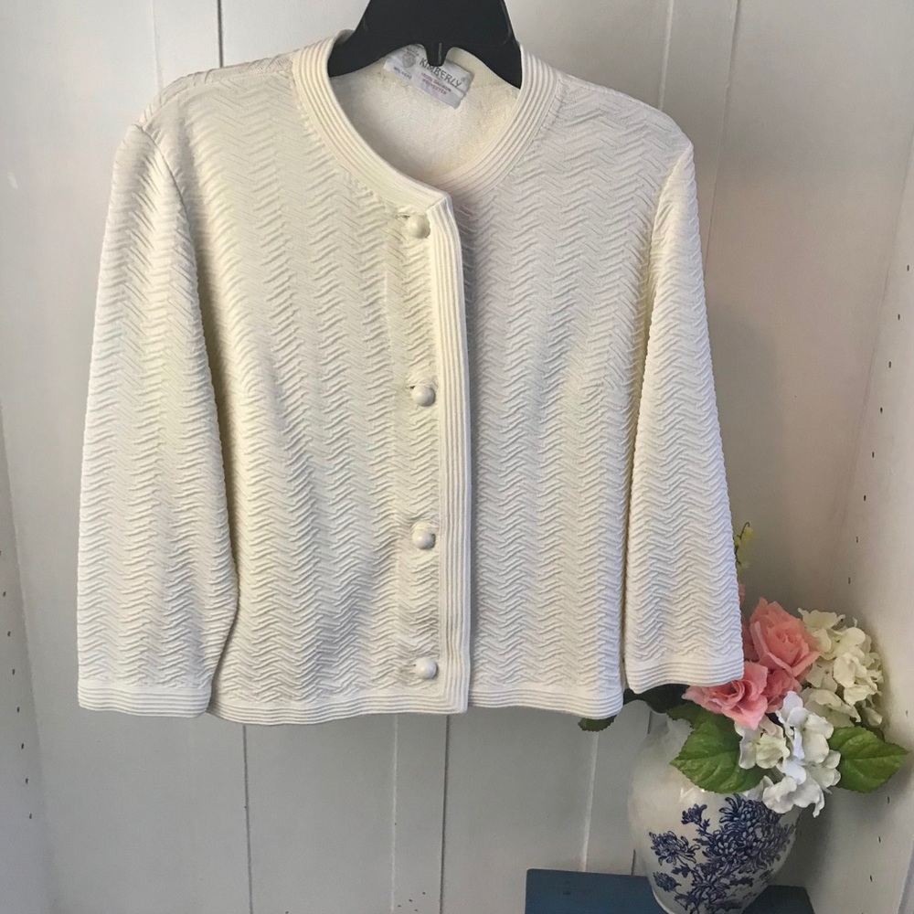 - Vintage Kimberly Winter White top and Jacket